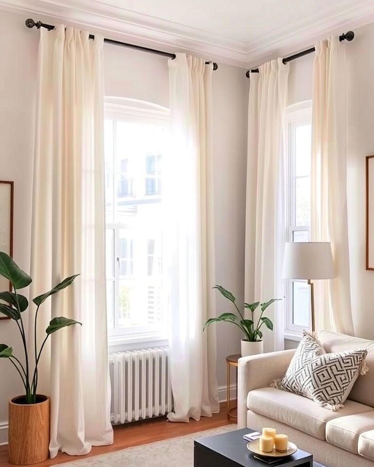 light curtains for enhanced natural light