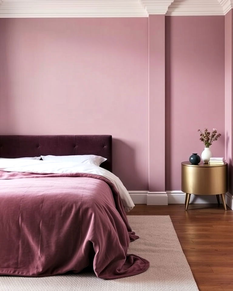 light mauve bedroom for subtle sophistication