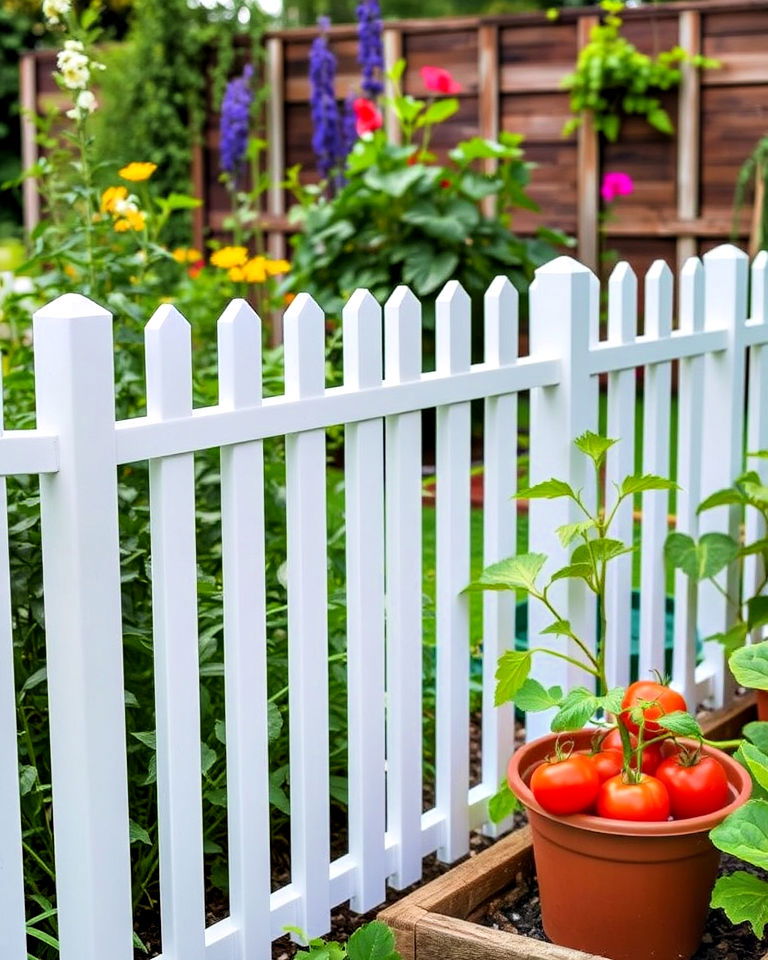 lightweight pvc garden fence