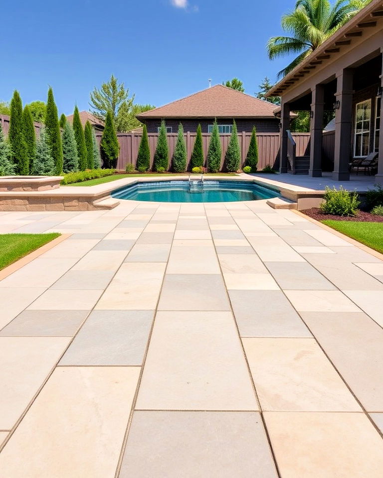 limestone pavers for subtle sophistication