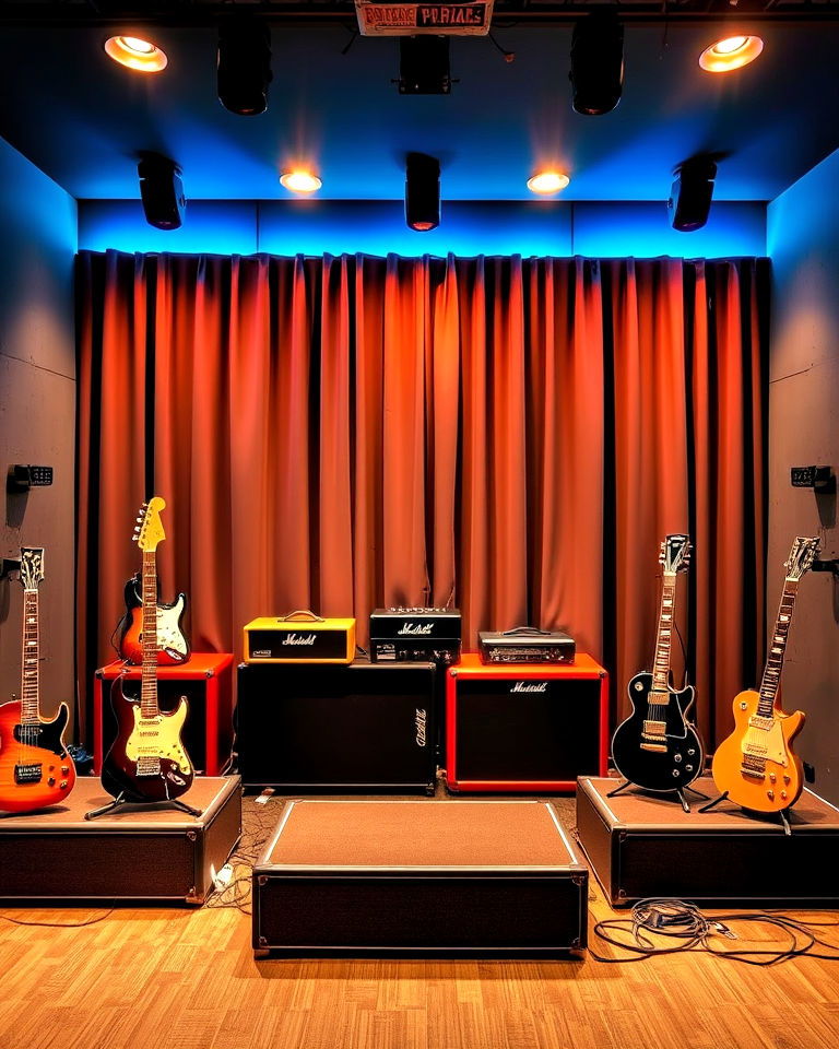 live performance venue with a stage inspired design