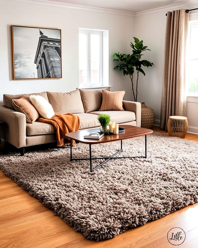 living room shaggy rugs for ultimate comfort