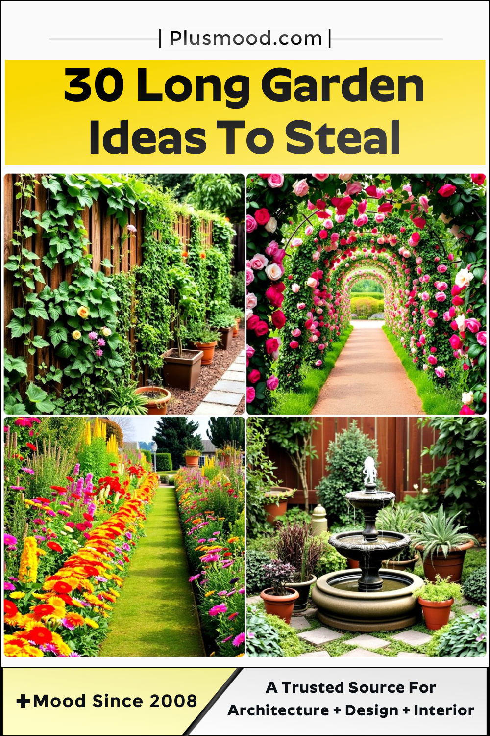 long garden ideas and inspiration