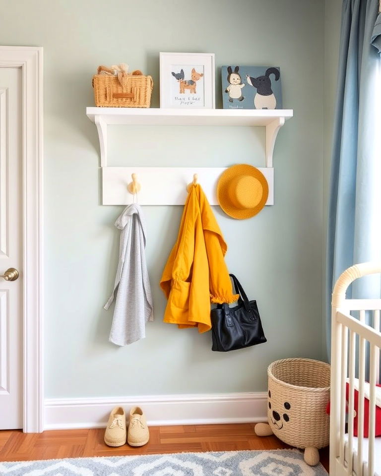 low hooks for hanging items