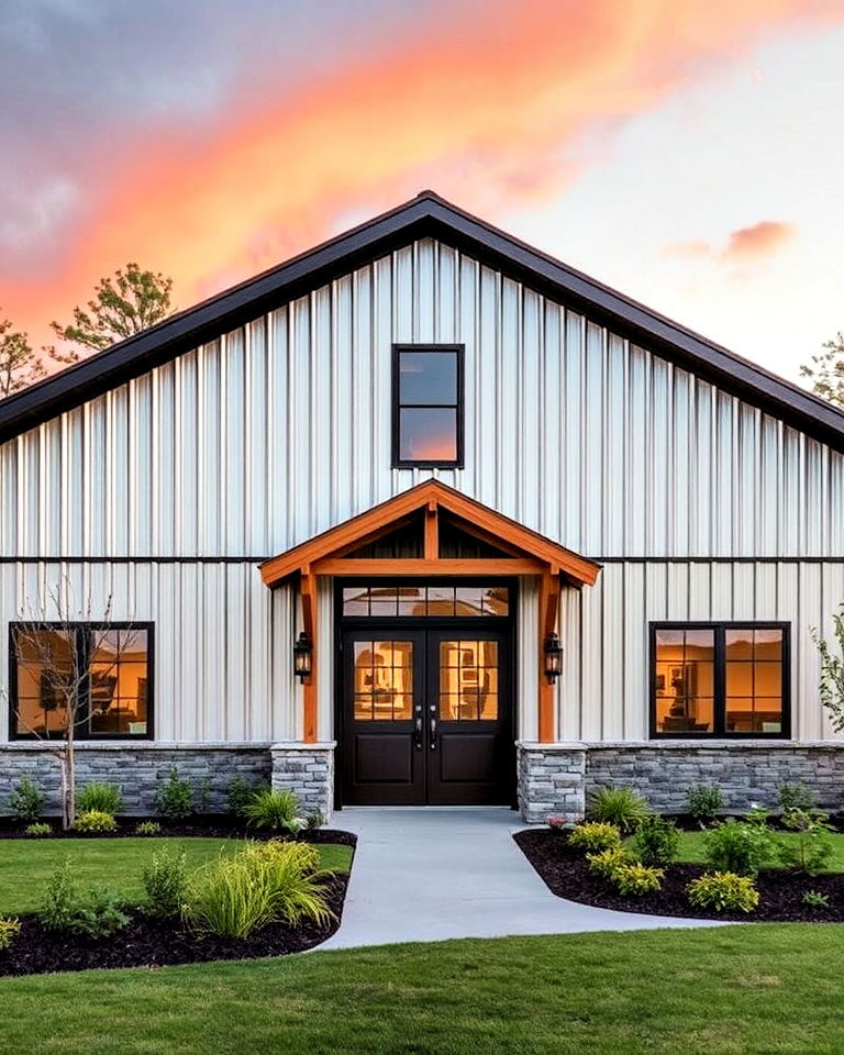 low maintenance industrial steel house exteriors