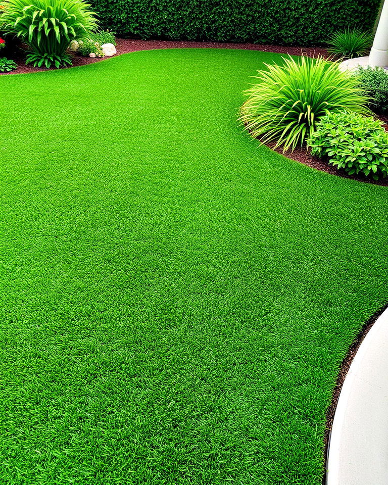 low maintenance synthetic turf landscaping