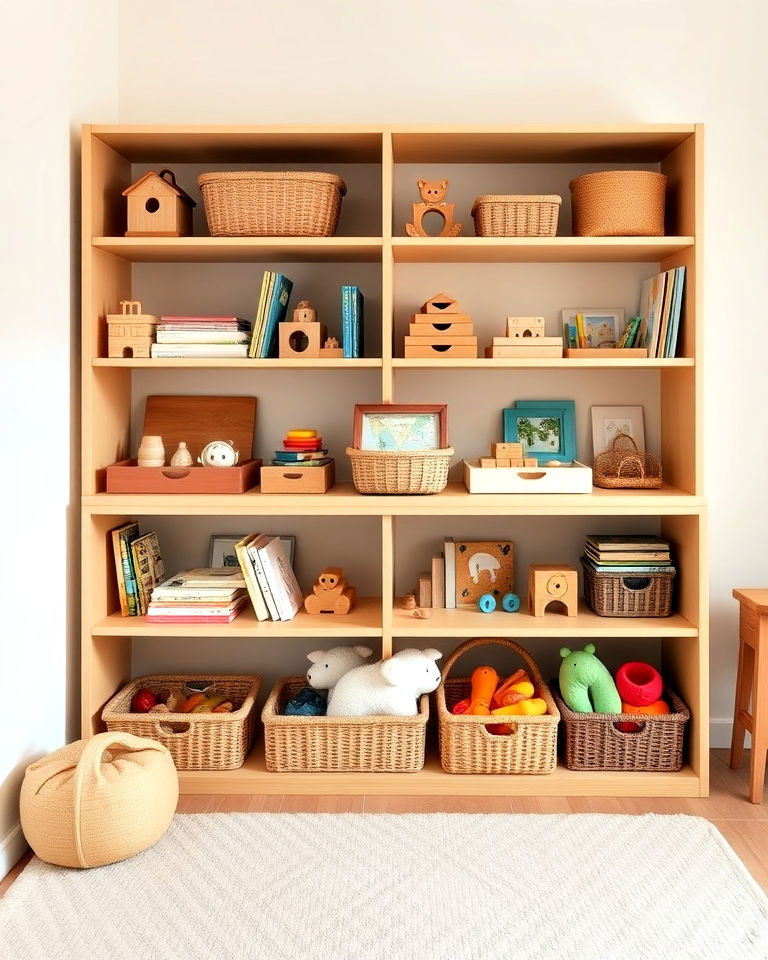 low shelving for accessibility