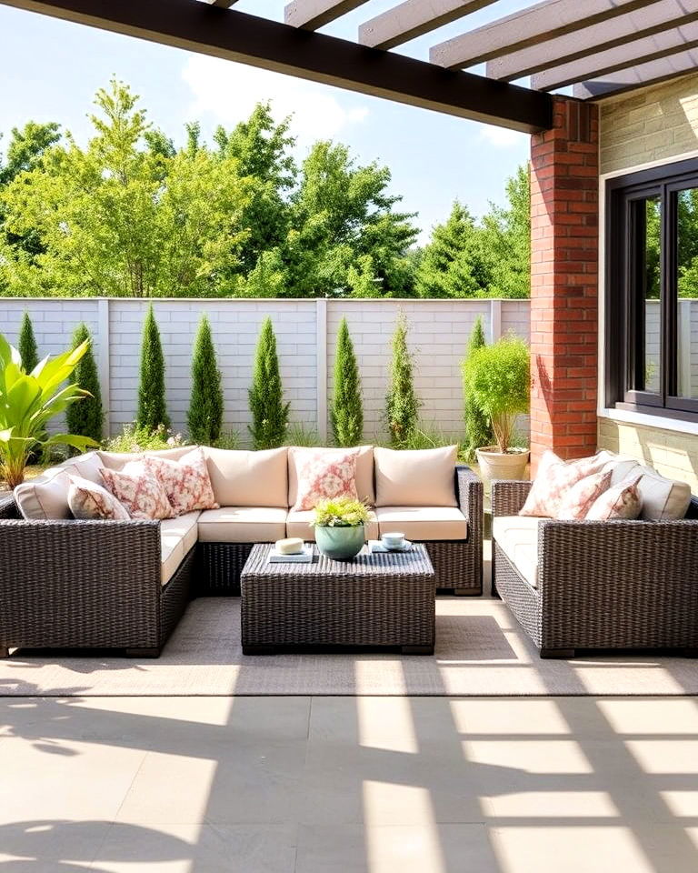 luxurious garden sofa