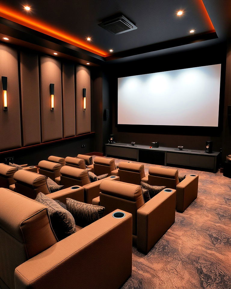 luxurious home theater