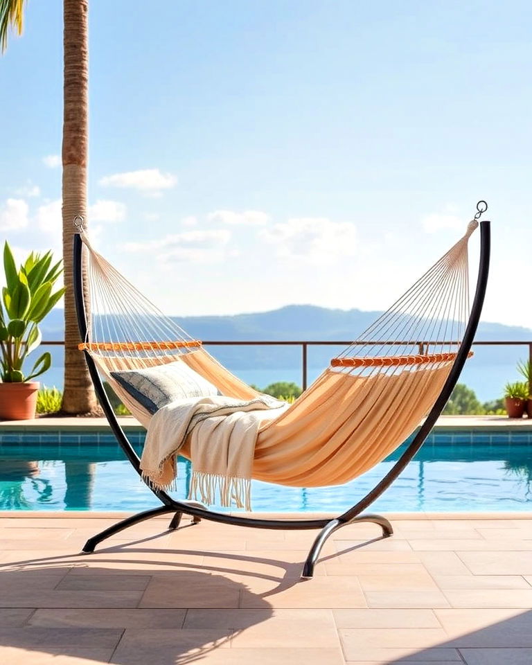 luxurious reclining hammock