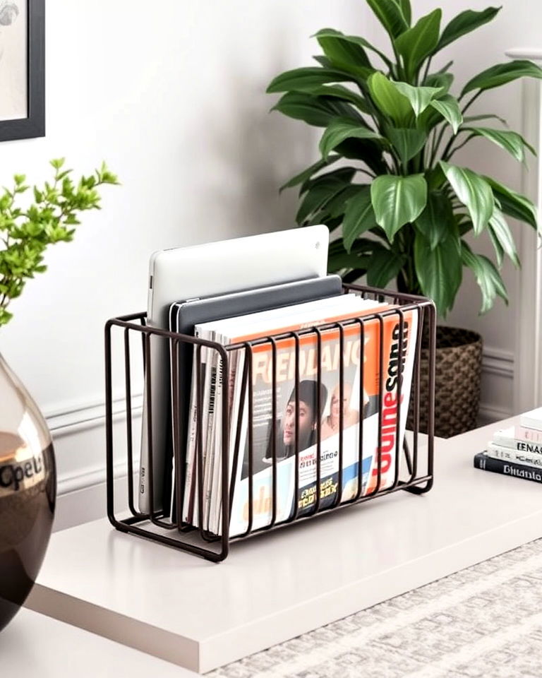 magazine rack for laptops and tablets