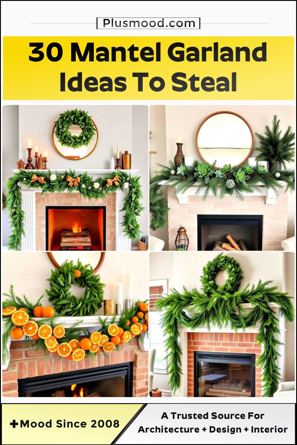 mantel garland ideas and inspiration