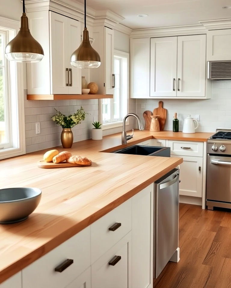 maple wood countertop