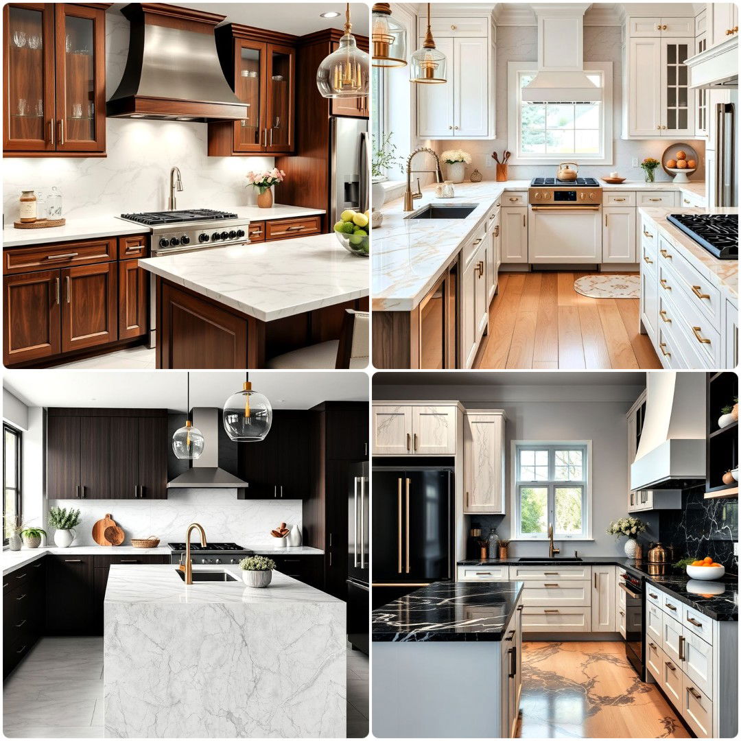 15 Marble Kitchen Countertops for A Luxurious Look