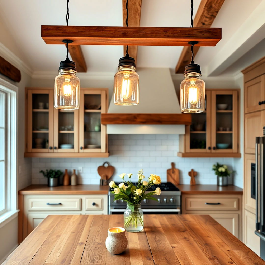 mason jar lighting for a personal touch