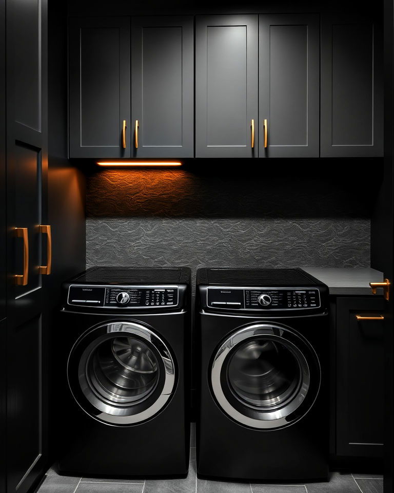 matte black sophistication