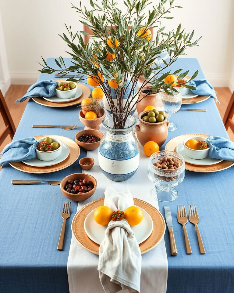 mediterranean inspired thanksgiving table