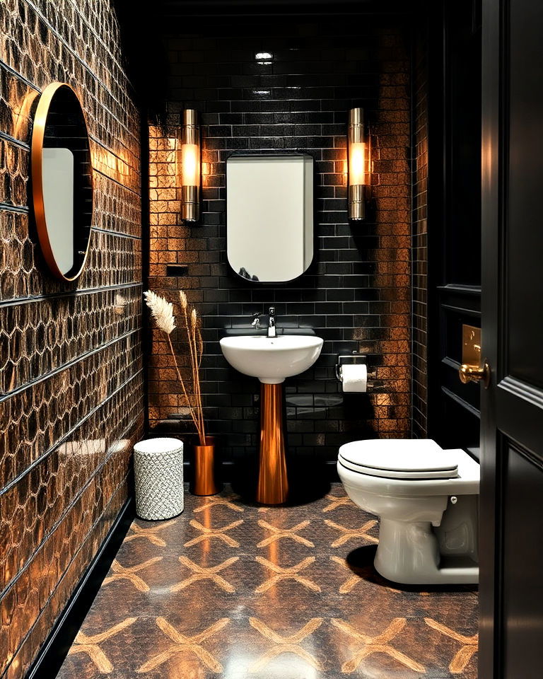 metallic tiles