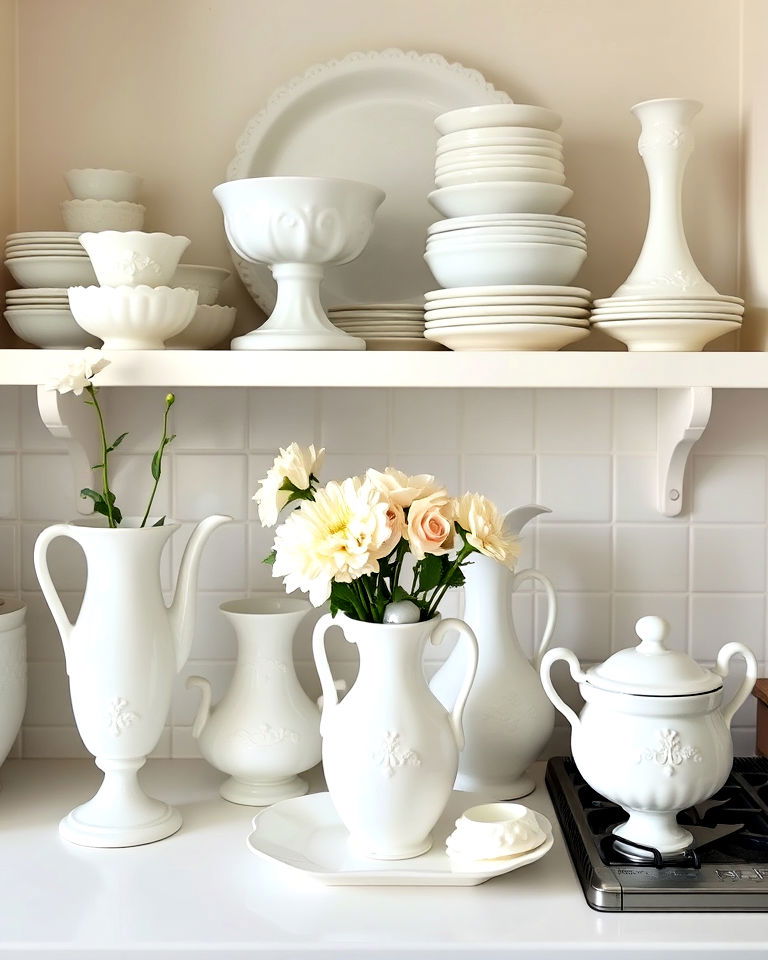milk glass accessories