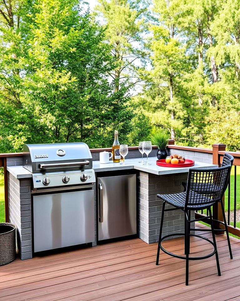 mini outdoor kitchen