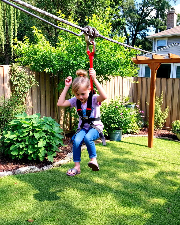 mini zip line for thrilling rides for kids