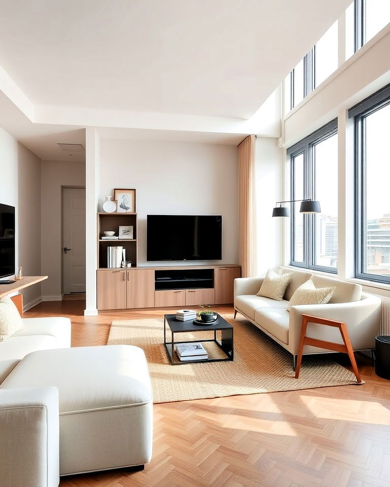 minimalist furniture for townhouse interior