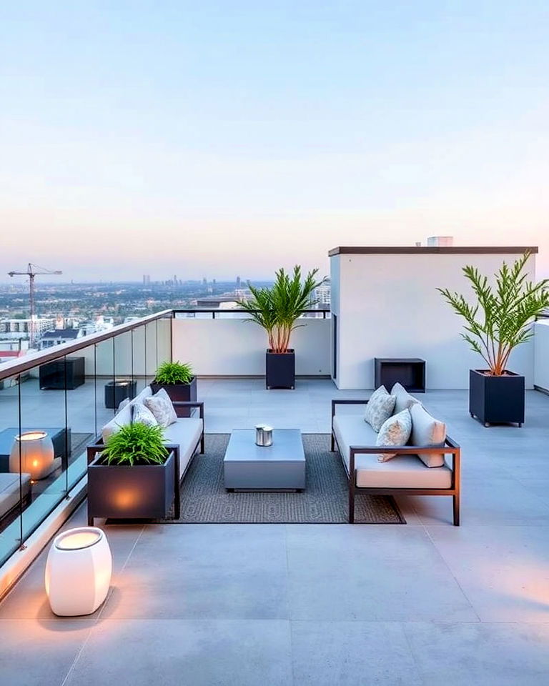 minimalist modern deck