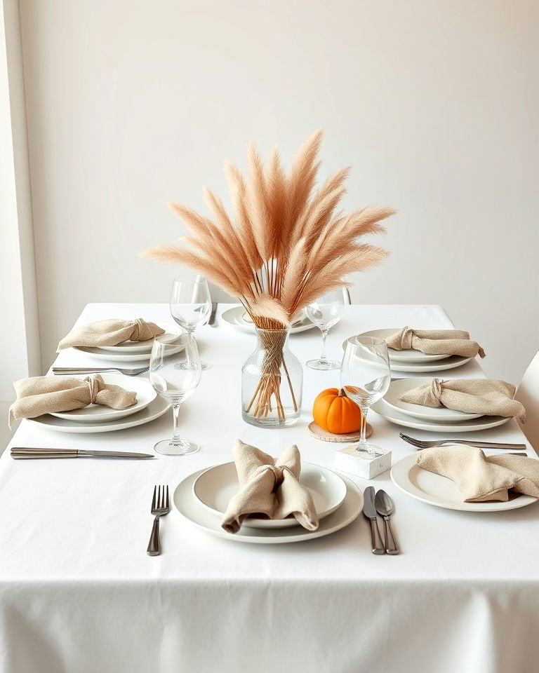 minimalistic thanksgiving with neutral colors