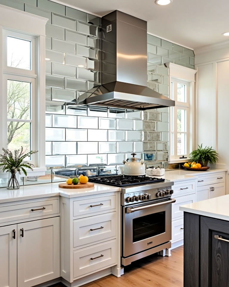mirror backsplash