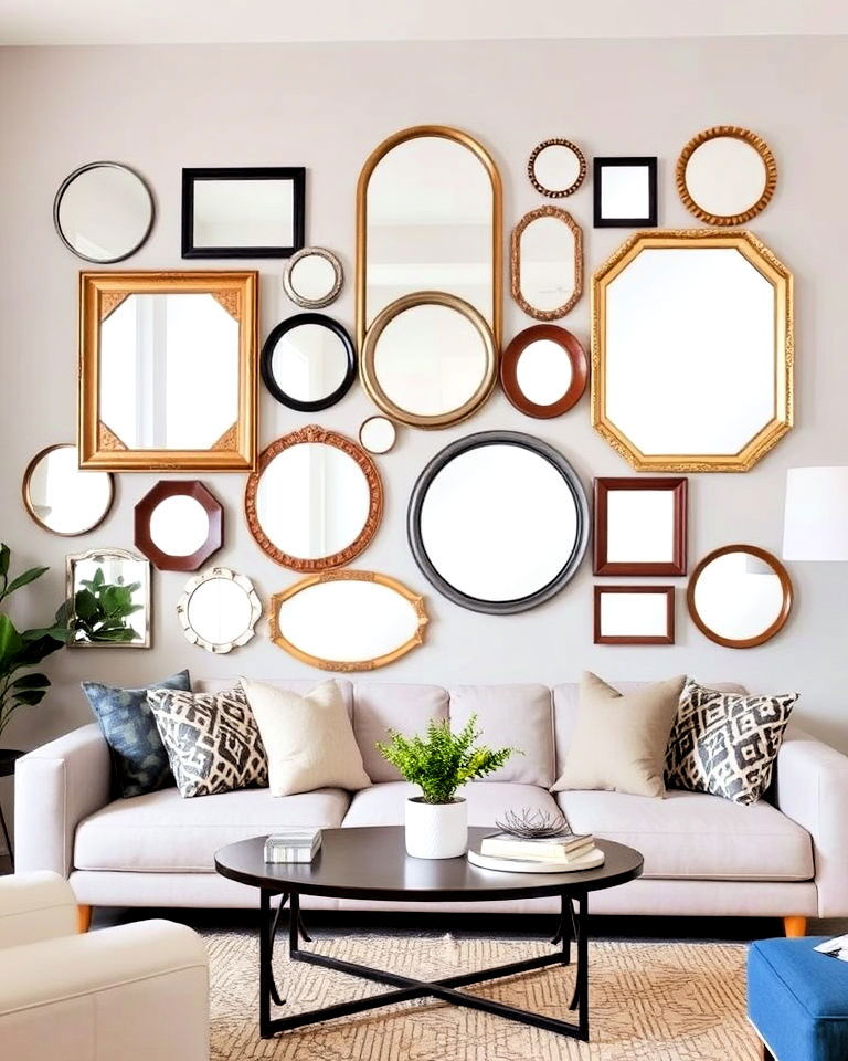 mirror gallery wall