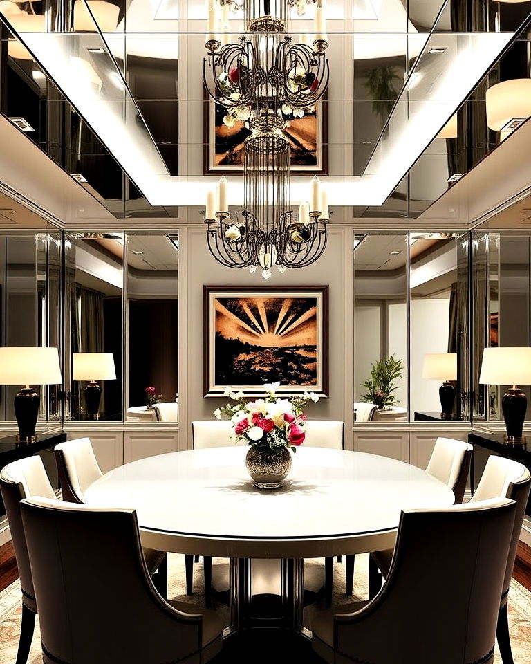 mirrored ceiling