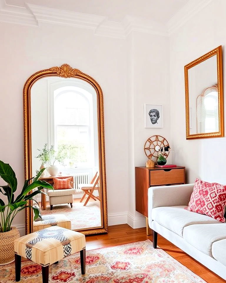 mirrors to amplify space