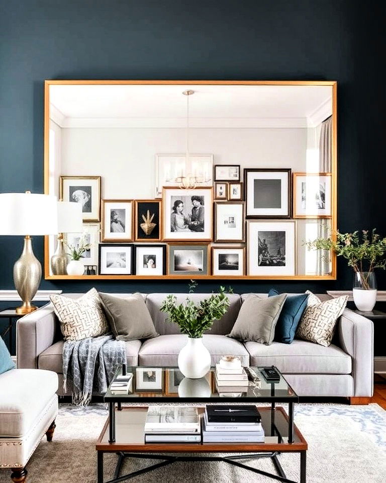 mirrors to create the illusion of space