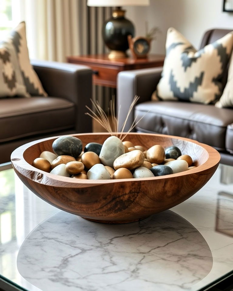 mixed material arrangements centerpiece
