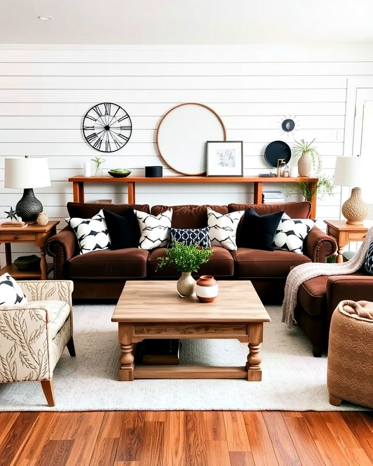 modern farmhouse style living room
