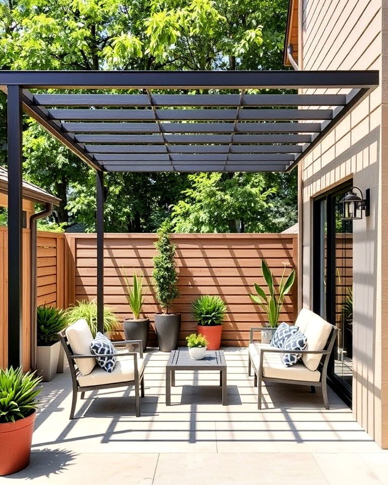 modern minimalist metal frame