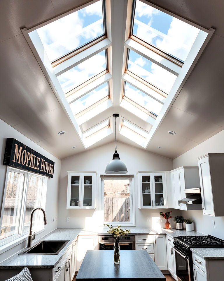 modern mobile home skylights design