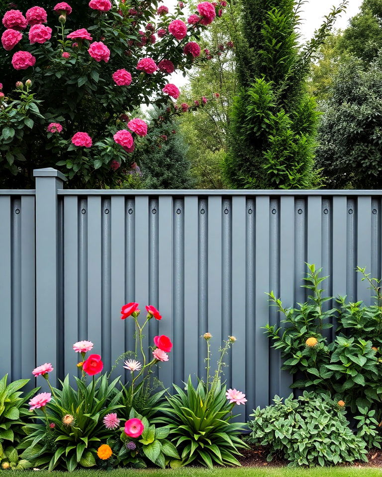 modern pewter fence paint color