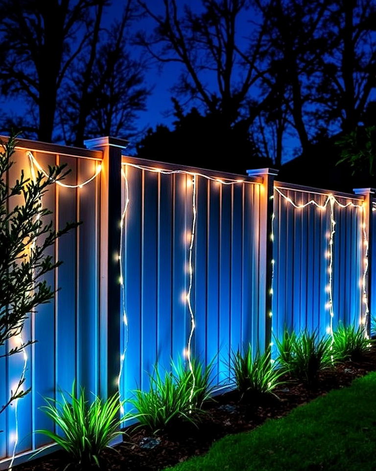 25 Fence Lighting Ideas To Illuminate Your Yard 25 Fence Lighting Ideas To Illuminate Your Yard