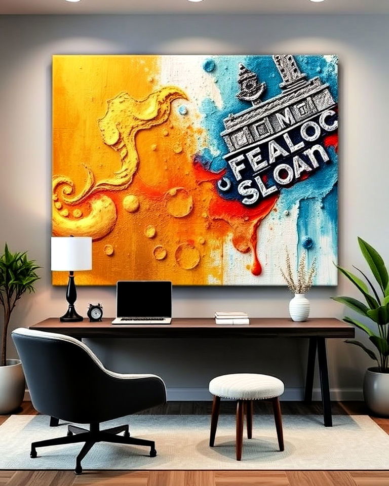 modern textured canvas art