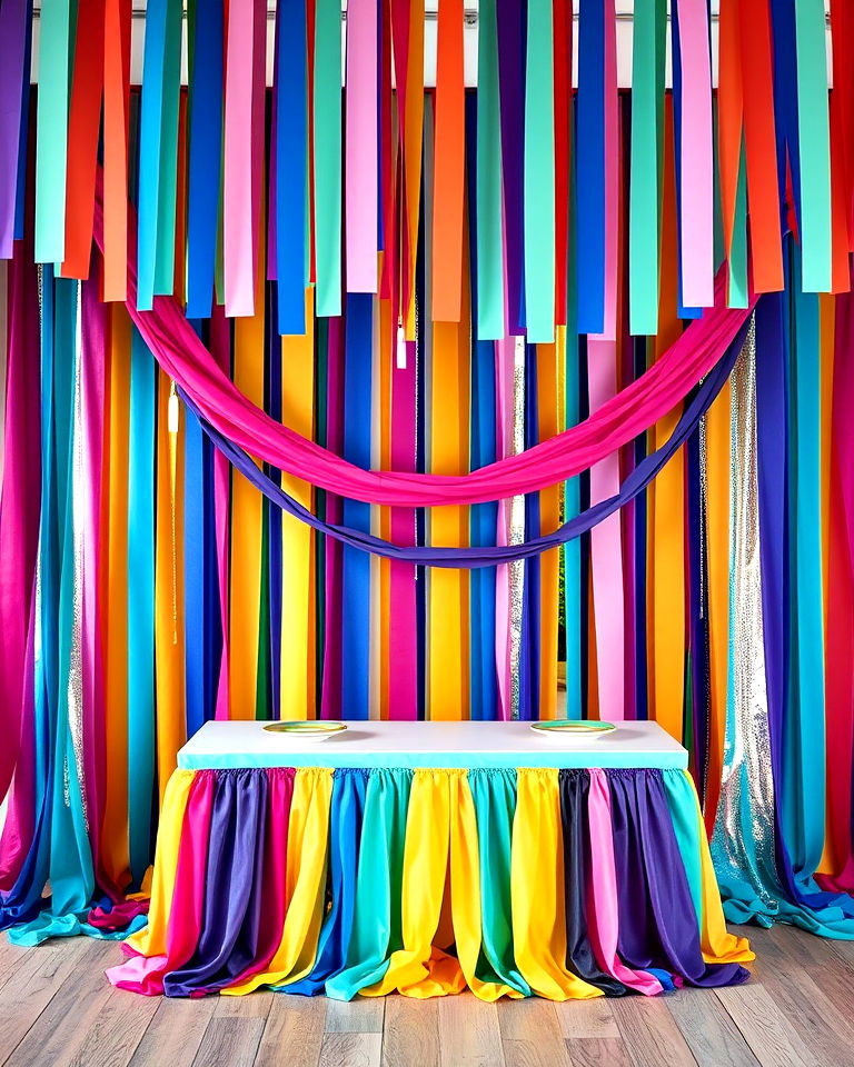 modern twist color coordinated streamers