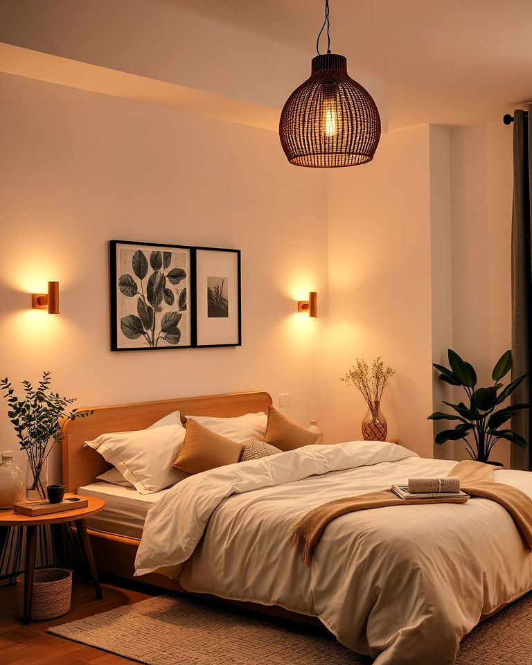modern warm lighting with dimmers