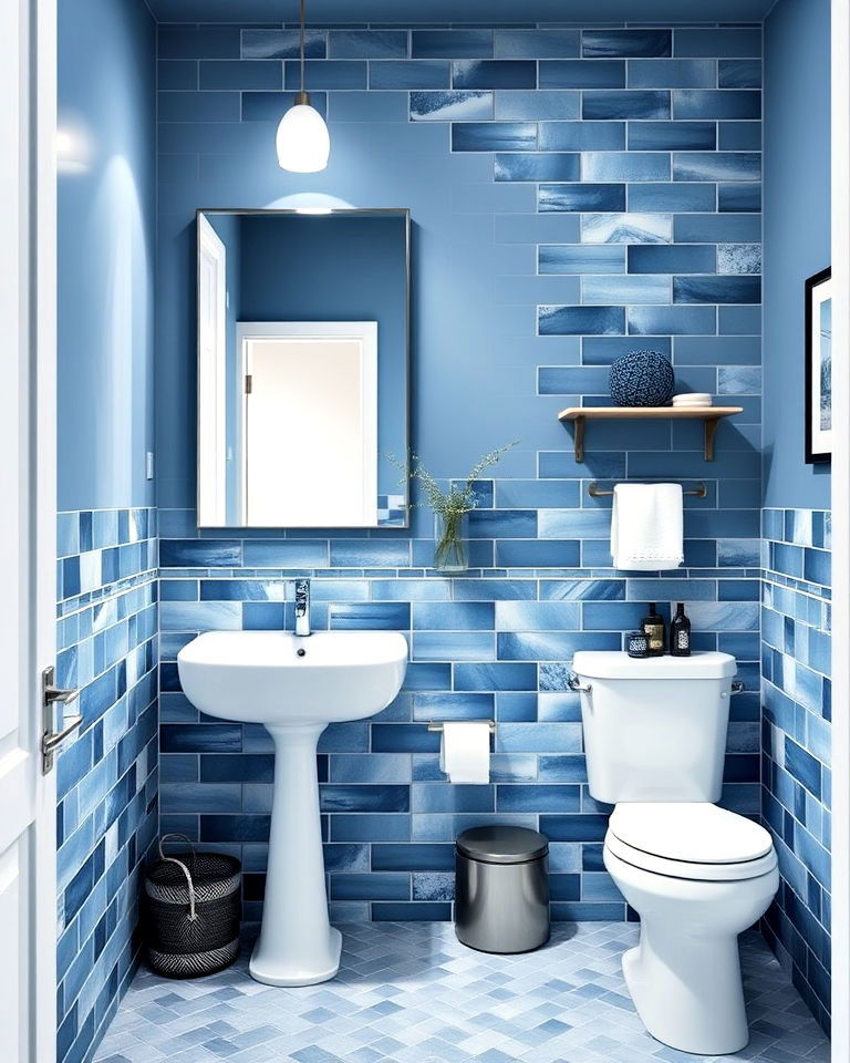 monochromatic blue palette