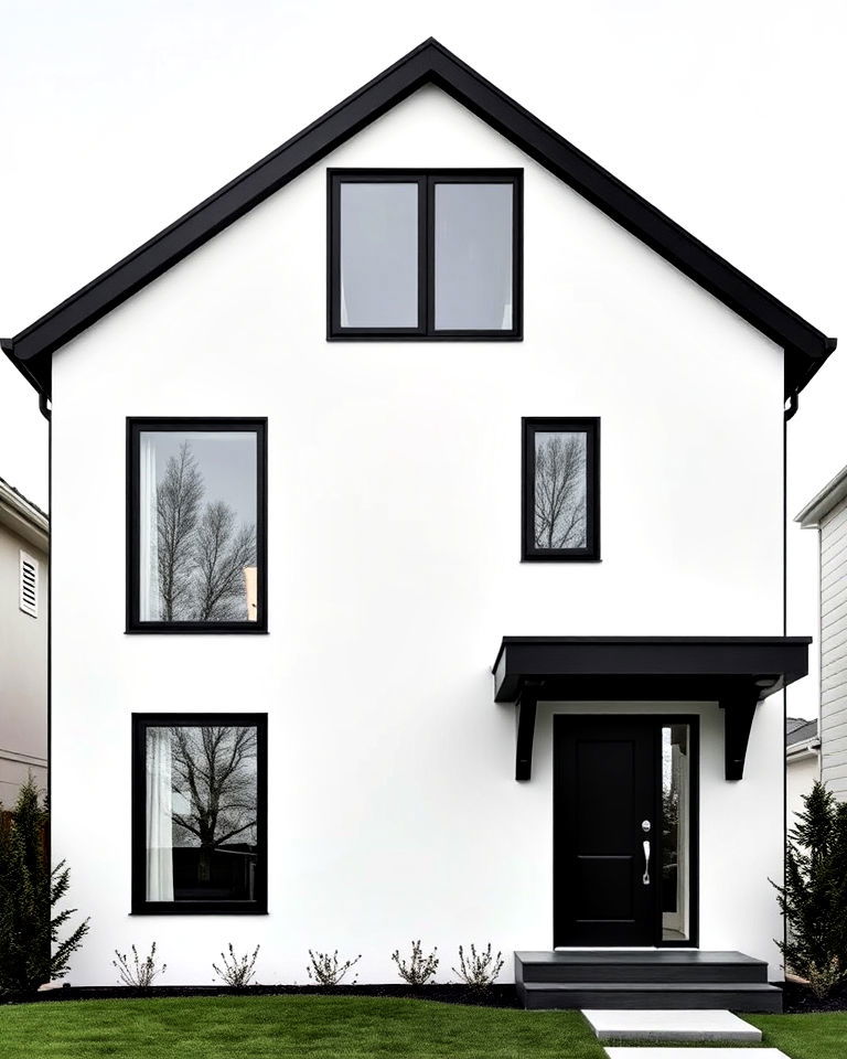 monochrome minimalism house