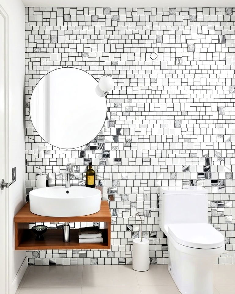 mosaic mirror tiles