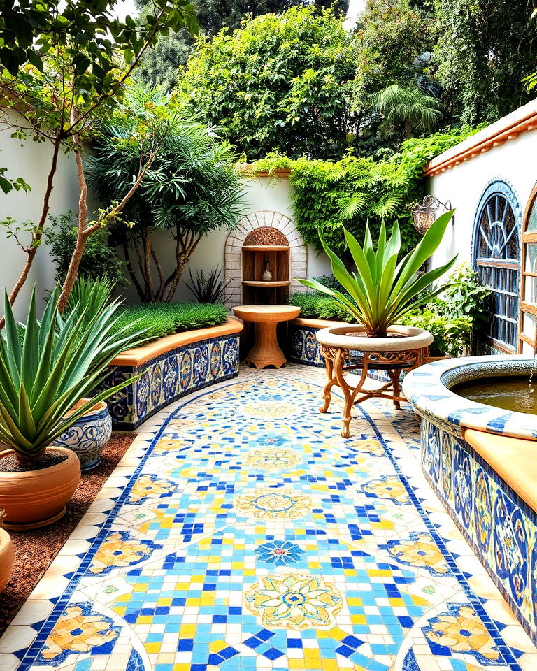 mosaic tile accents