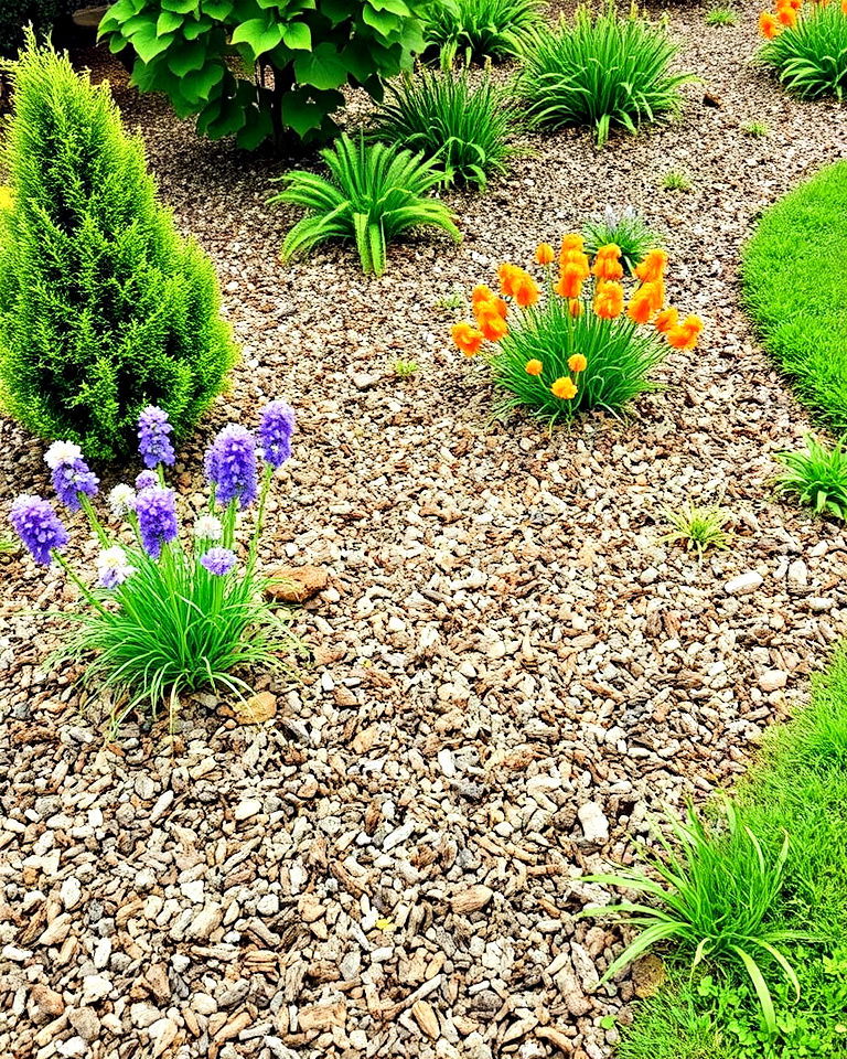 mulch covered beds