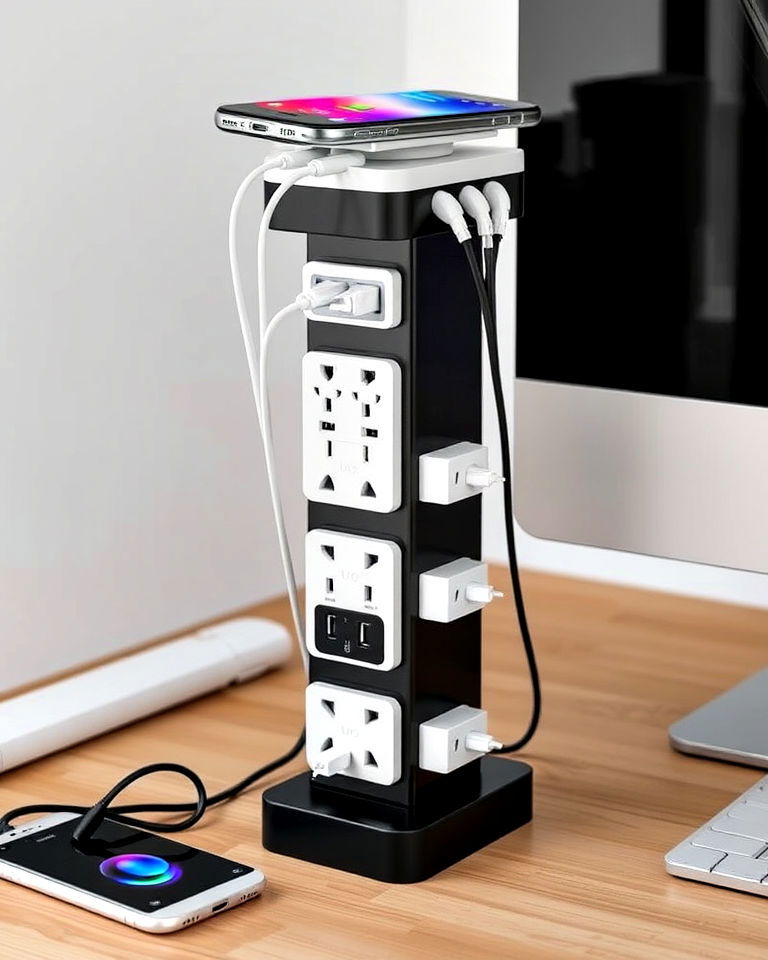 multi device charging tower