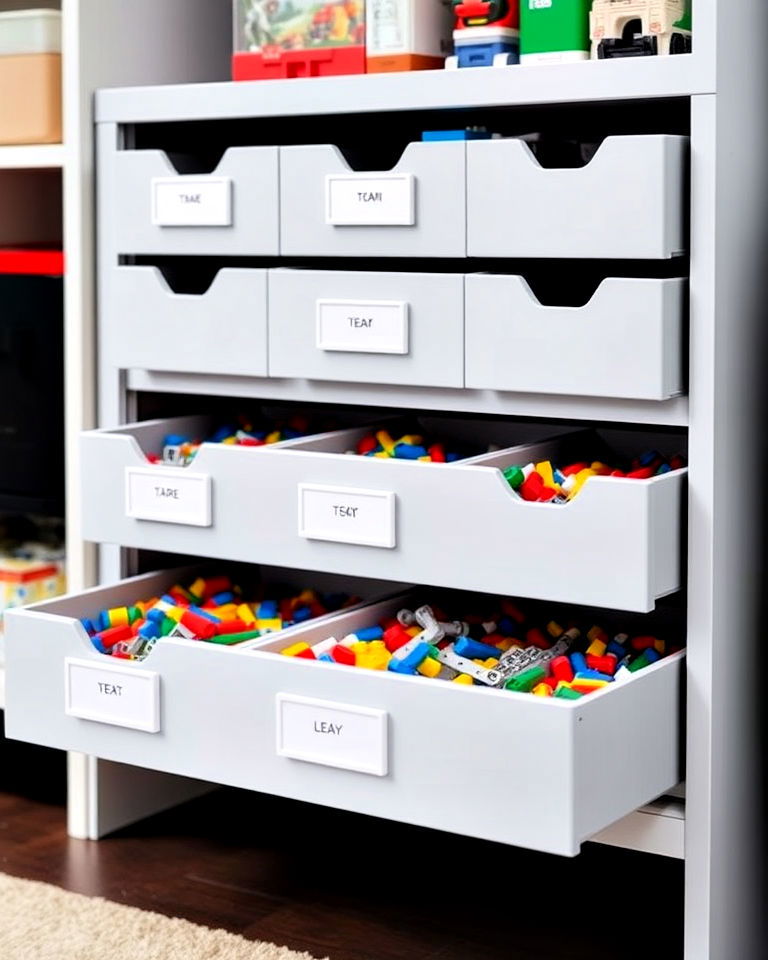 multi drawer cabinets for Legos
