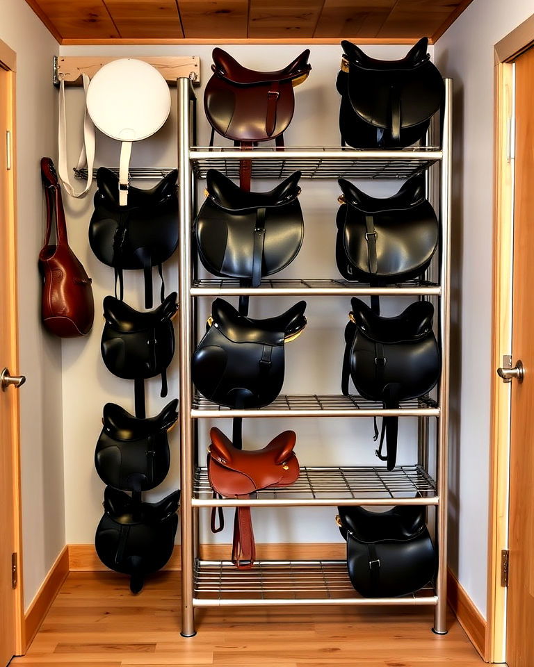 multi tier saddle racks